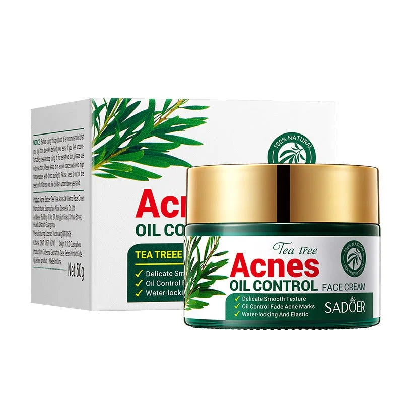 Creme Facial Controlo da Acne com Óleo de Árvore do Chá