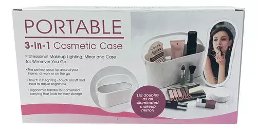 Organizador de Maquilhagem com Espelho