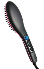 Escova elétrica que alisa, proporciona suavidade e dá brilho ao cabelo