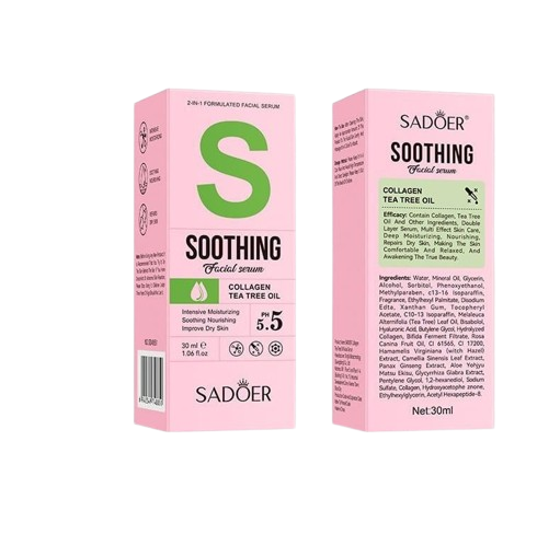 Sérum Facial 2 em 1 com Óleo de Árvore do Chá + Colágeno