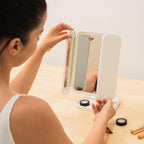 Espelho de Maquilhagem LED Tríptico Recarregável