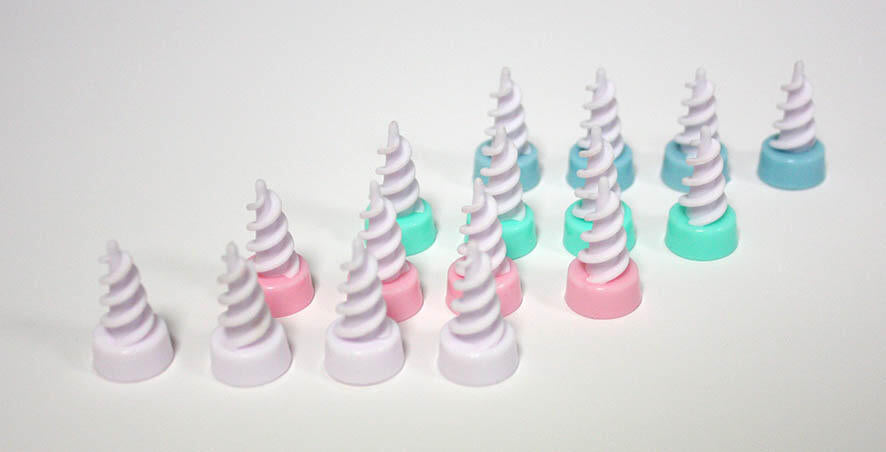 Kit de Substituição para o Limpador de Ouvido com 16 Pontas de Silicone Flexível