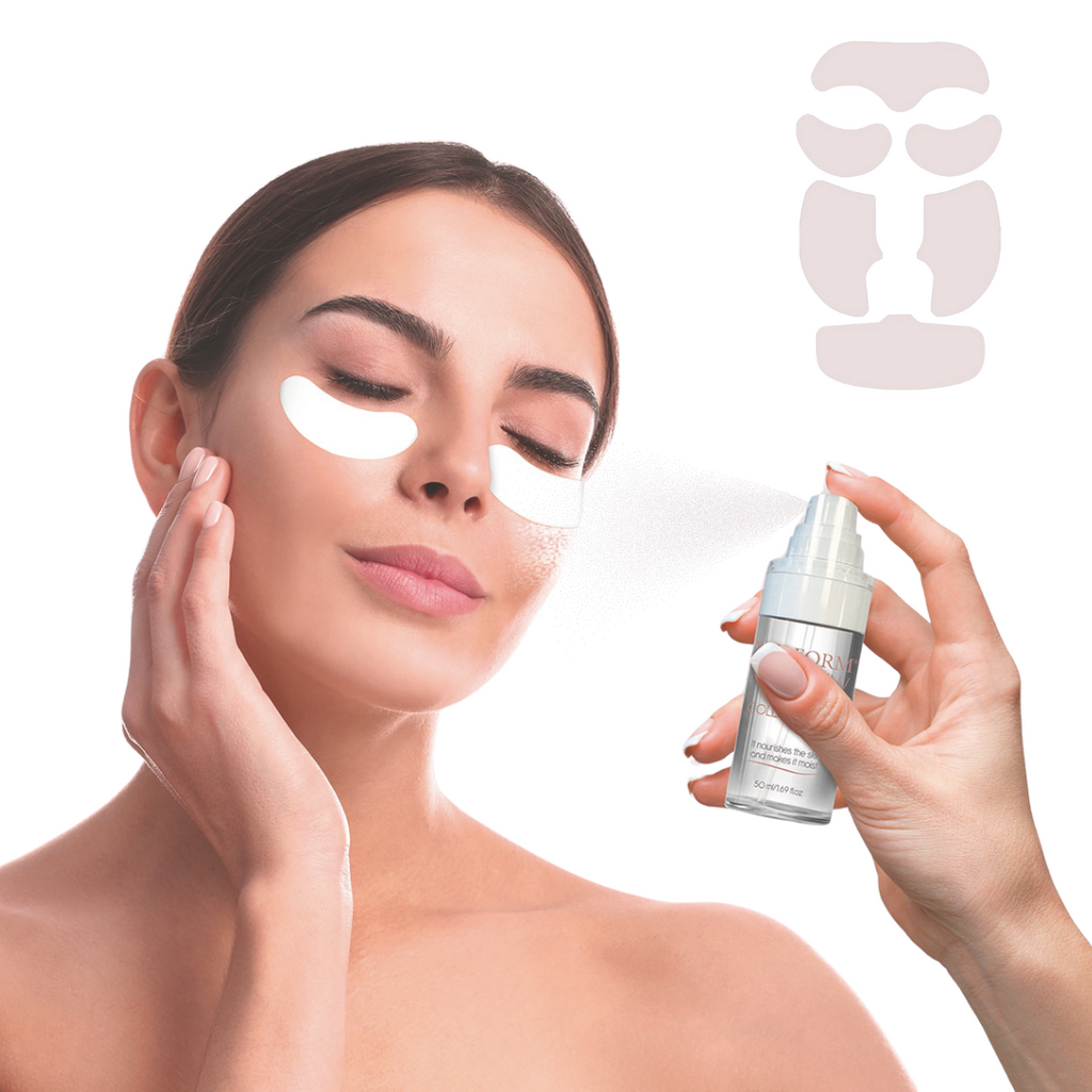 Adesivos Solúveis Colágeno e Ácido Hialurónico para o Rosto