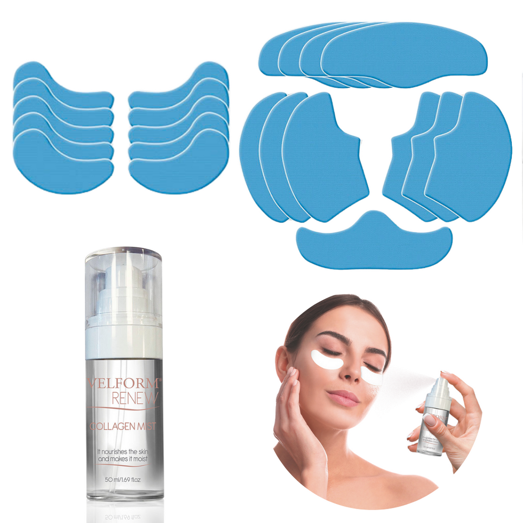 Adesivos Solúveis Colágeno e Ácido Hialurónico para o Rosto