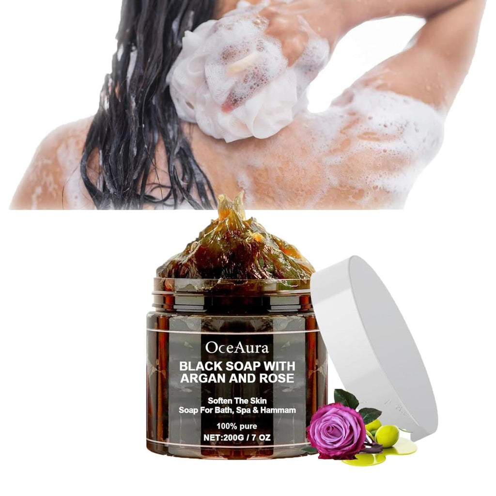 Sabão Negro com Argão e Rosa