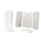 Espelho de Maquilhagem LED Tríptico Recarregável