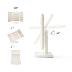 Espelho de Maquilhagem LED Tríptico Recarregável