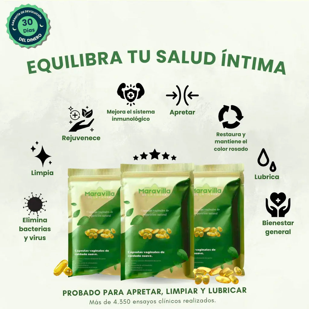 Cápsulas Íntimas – Elimina o Mau Odor e Fortalece a Saúde Vaginal